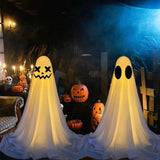 Maxbell Halloween Decor Versatile Scary Standing Ghost for Home Porch Indoor Outdoor Style B