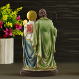 Maxbell Holy Family Figurine Catholic Resin Desktop Ornament for Mantel Desk Bedroom