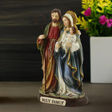 Maxbell Holy Family Figurine Catholic Resin Desktop Ornament for Mantel Desk Bedroom