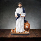 Maxbell Sophist and Lion Statue Home Decor Creative Artwork for Office Indoor Shelf