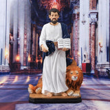 Maxbell Sophist and Lion Statue Home Decor Creative Artwork for Office Indoor Shelf