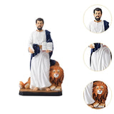 Maxbell Sophist and Lion Statue Home Decor Creative Artwork for Office Indoor Shelf