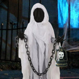 Maxbell Halloween Faceless Ghosts Prop Lantern with Chain Halloween Lamp for Bedroom