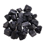 Maxbell Natural Black Tourmaline Rough Stone Collecting for Tabletop Fireplace Shelf