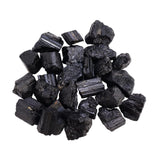 Maxbell Natural Black Tourmaline Rough Stone Collecting for Tabletop Fireplace Shelf