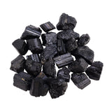 Maxbell Natural Black Tourmaline Rough Stone Collecting for Tabletop Fireplace Shelf