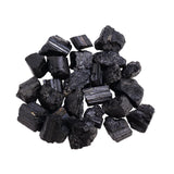 Maxbell Natural Black Tourmaline Rough Stone Collecting for Tabletop Fireplace Shelf