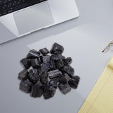 Maxbell Natural Black Tourmaline Rough Stone Collecting for Tabletop Fireplace Shelf