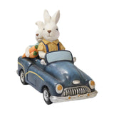 Maxbell Easter Bunnies Decoration Decorative Resin Figurine for Home Bedroom Balcony