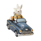 Maxbell Easter Bunnies Decoration Decorative Resin Figurine for Home Bedroom Balcony