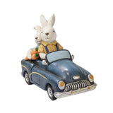 Maxbell Easter Bunnies Decoration Decorative Resin Figurine for Home Bedroom Balcony