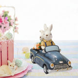Maxbell Easter Bunnies Decoration Decorative Resin Figurine for Home Bedroom Balcony