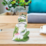 Maxbell Frog Statuette Love Patio Yard Lawn Garden Weather Resistant Frog Sculpture