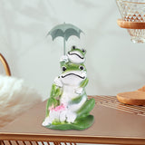 Maxbell Frog Statuette Love Patio Yard Lawn Garden Weather Resistant Frog Sculpture