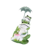 Maxbell Frog Statuette Love Patio Yard Lawn Garden Weather Resistant Frog Sculpture