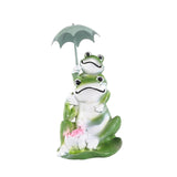 Maxbell Frog Statuette Love Patio Yard Lawn Garden Weather Resistant Frog Sculpture
