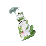 Maxbell Frog Statuette Love Patio Yard Lawn Garden Weather Resistant Frog Sculpture