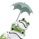 Maxbell Frog Statuette Love Patio Yard Lawn Garden Weather Resistant Frog Sculpture