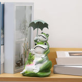 Maxbell Frog Statuette Love Patio Yard Lawn Garden Weather Resistant Frog Sculpture