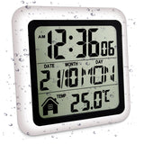 Indoor Temperature Dispaly Meter White Desk Temperature Display Easy to View White