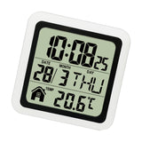 Indoor Temperature Dispaly Meter White Desk Temperature Display Easy to View White