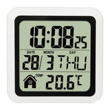 Indoor Temperature Dispaly Meter White Desk Temperature Display Easy to View White