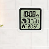 Indoor Temperature Dispaly Meter White Desk Temperature Display Easy to View White