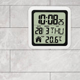 Indoor Temperature Dispaly Meter White Desk Temperature Display Easy to View White