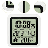 Indoor Temperature Dispaly Meter White Desk Temperature Display Easy to View White