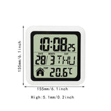 Indoor Temperature Dispaly Meter White Desk Temperature Display Easy to View White