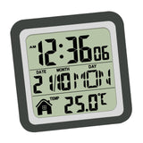 Indoor Temperature Dispaly Meter White Desk Temperature Display Easy to View Black