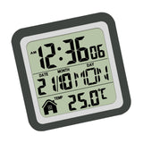 Indoor Temperature Dispaly Meter White Desk Temperature Display Easy to View Black