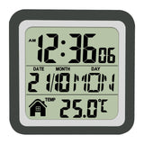 Indoor Temperature Dispaly Meter White Desk Temperature Display Easy to View Black