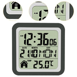 Indoor Temperature Dispaly Meter White Desk Temperature Display Easy to View Black