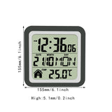 Indoor Temperature Dispaly Meter White Desk Temperature Display Easy to View Black