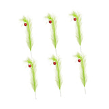 6Pcs Christmas Tree Picks Faux Pampas Grass for Wreath Decoration Party Home