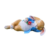 Sleeping Rabbit Statue Gift Animal Sculpture for Outdoor Indoor Desktop Lawn