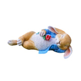 Sleeping Rabbit Statue Gift Animal Sculpture for Outdoor Indoor Desktop Lawn