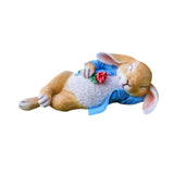 Sleeping Rabbit Statue Gift Animal Sculpture for Outdoor Indoor Desktop Lawn