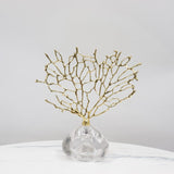 Artificial Coral Decor Statue Home Decoration Desk Bookshelf Metal Sculpture Style B