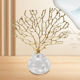 Artificial Coral Decor Statue Home Decoration Desk Bookshelf Metal Sculpture Style C