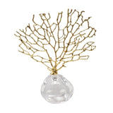 Artificial Coral Decor Statue Home Decoration Desk Bookshelf Metal Sculpture Style C