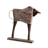 Modern Bull Figurine Tabletop Ornament 10x2.5x11.8inch for Bookshelf Desktop