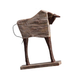 Modern Bull Figurine Tabletop Ornament 10x2.5x11.8inch for Bookshelf Desktop