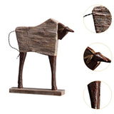 Modern Bull Figurine Tabletop Ornament 10x2.5x11.8inch for Bookshelf Desktop