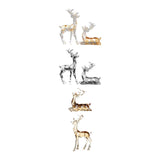 Acrylic Optical Animal Ornament Gift Deer Statue for Cabinet Study Farmhouse 2 Brown Deer