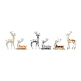 Acrylic Optical Animal Ornament Gift Deer Statue for Cabinet Study Farmhouse 2 Brown Deer