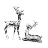 Acrylic Optical Animal Ornament Gift Deer Statue for Cabinet Study Farmhouse 2 Transparent Deer