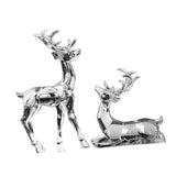 Acrylic Optical Animal Ornament Gift Deer Statue for Cabinet Study Farmhouse 2 Transparent Deer