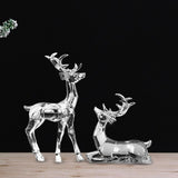 Acrylic Optical Animal Ornament Gift Deer Statue for Cabinet Study Farmhouse 2 Transparent Deer